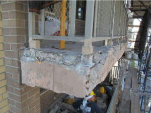 Επισκευή μετώπης μπαλκονιών πολυκατοικιών κτιρίων χωρίς σκαλωσιές